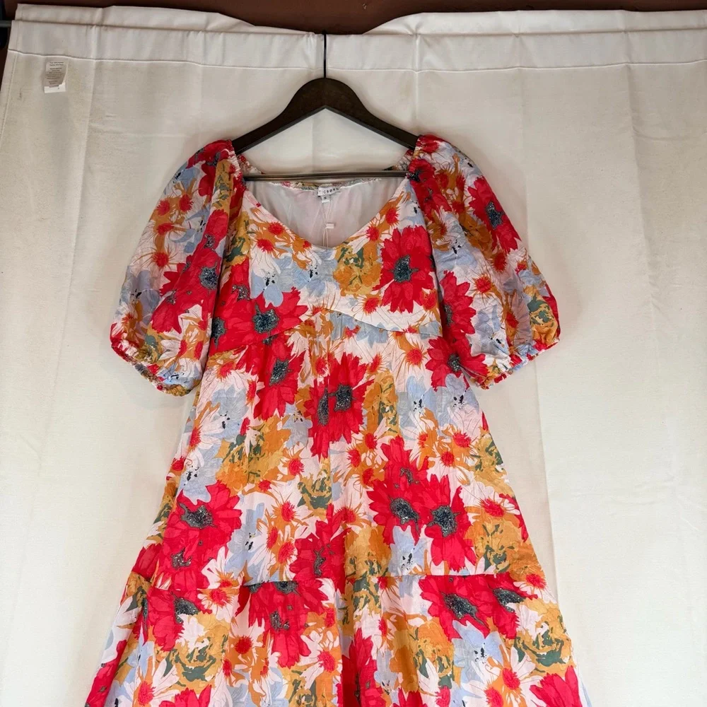BALTIC BORN Women’s Size S Dress Midi Length NWT Floral Lined DENTON Style NEW